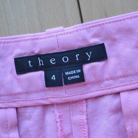 Theory Pink Pants Trousers Size 4 - Picture 3 of 4